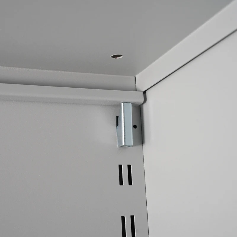 Aktenschrank Stahl & Holz – 2 OH (inkl. Abdeckplatte in Grau)