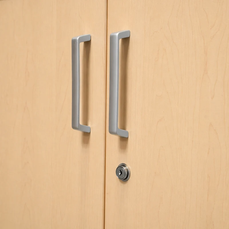 Aktenschrank Stahl & Holz – 2 OH (inkl. Abdeckplatte in Grau)