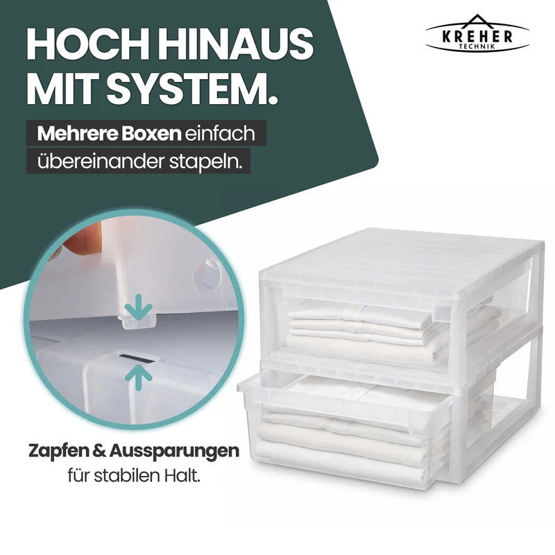 Bundle: 1 x Schubladenbox XL52 + 1 x Schubladenbox XXL 52
