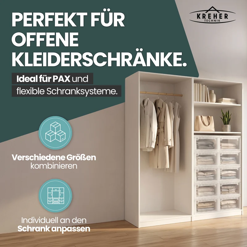 Bundle: 1 x Schubladenbox XL52 + 1 x Schubladenbox XXL 52