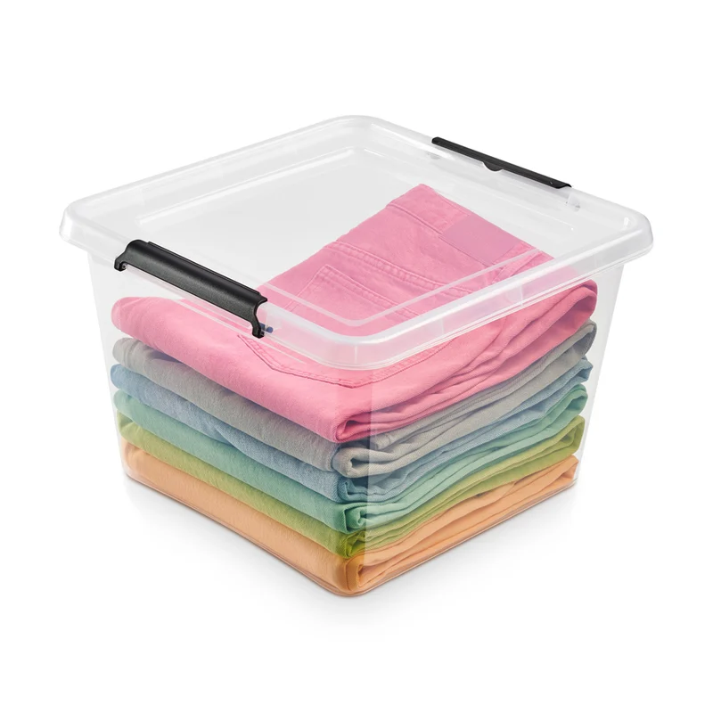 Aufbewahrungsbox 'Simple Store' 25 Liter Transparent (Set wählbar)