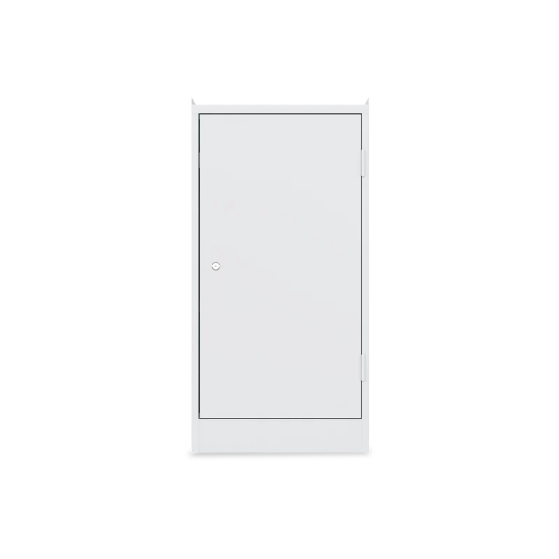 Werkzeugschrank (1-Türe) – 2 Fachböden & 1 Schublade – Lichtgrau