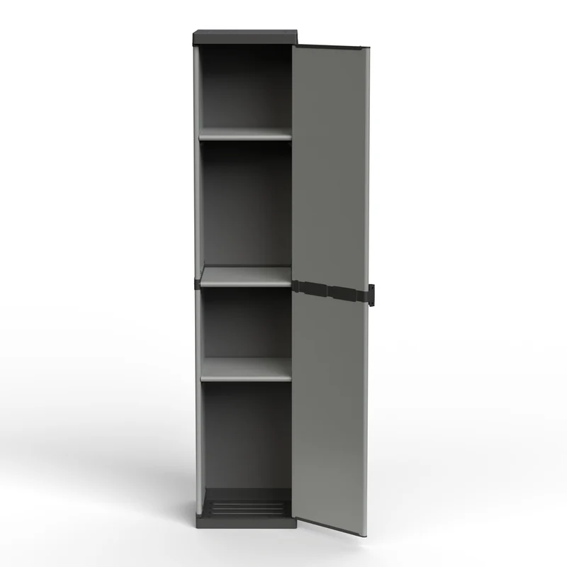 Kunststoffschrank 'Armadio' 34 x 38,5 x 165 cm - Hoher Nischenschrank mit 3 Einlegeböden