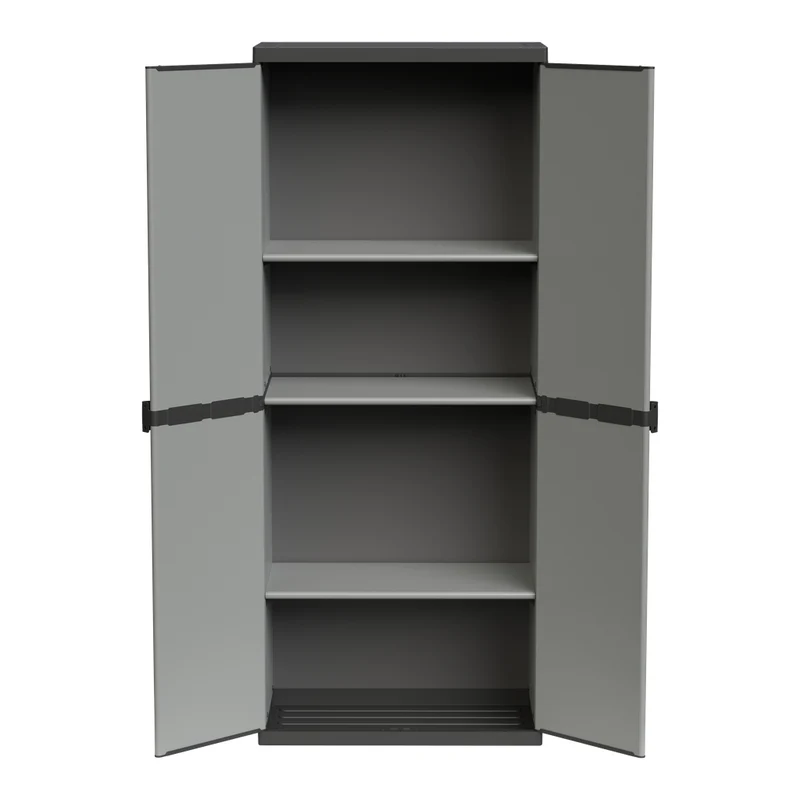 Kunststoffschrank 'Armadio' 68 x 38,5 x 165 cm - Universalschrank mit 3 Einlegeböden
