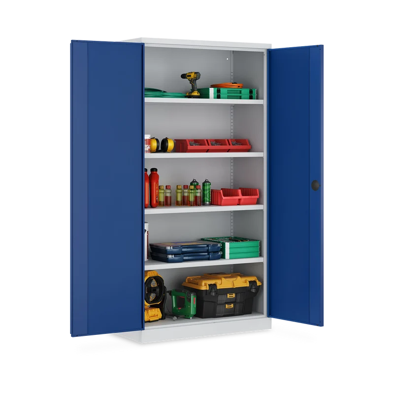Schwerlastschrank (150 kg) mit 4 Böden (1000 x 500 x 1945 mm)