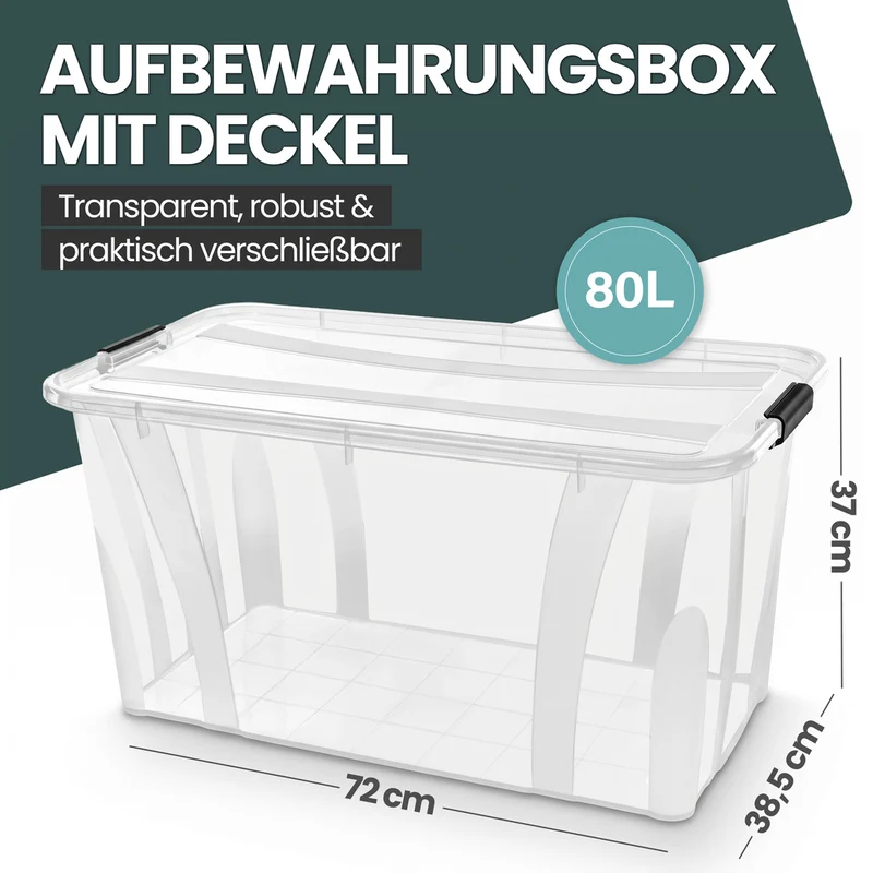 Master Box mit Deckel in verschiedenen Größen (Größe wählbar)