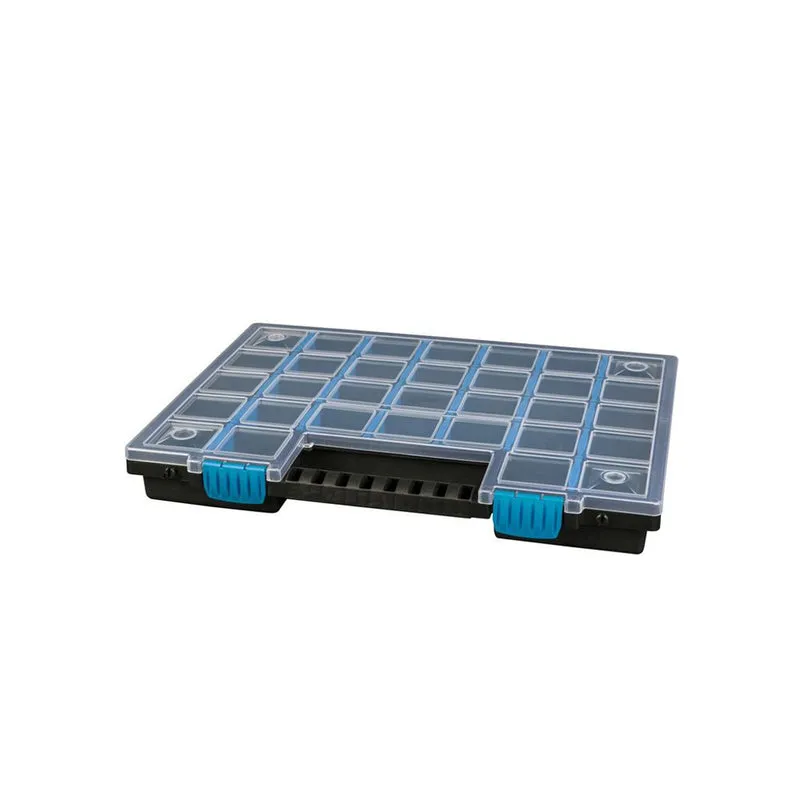 Organizer Set 4tlg.: Sortimentskästen in verschiedenen Größen (Schwarz/Blau/Transparent)