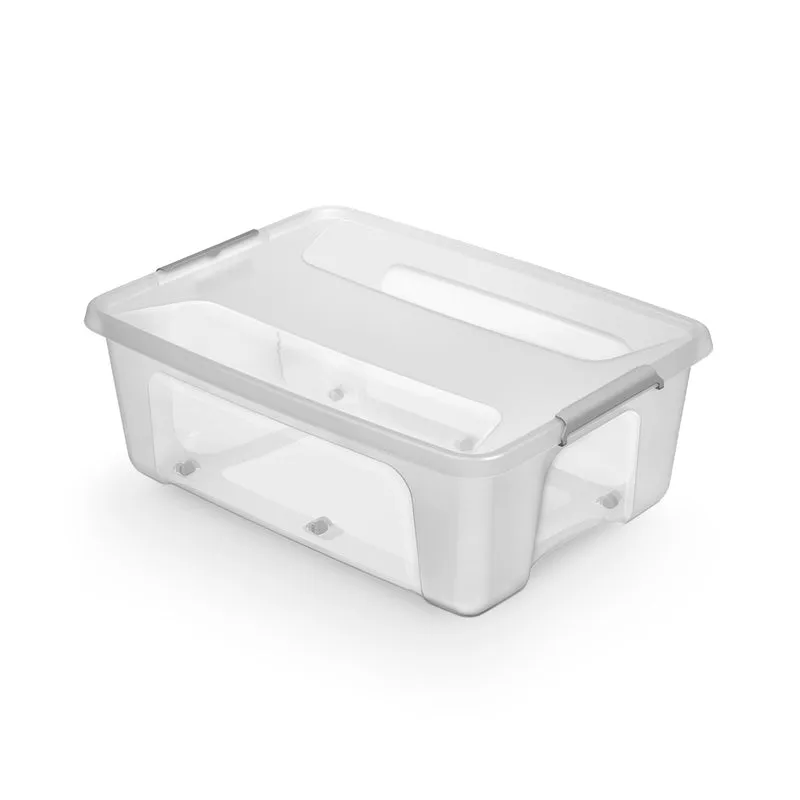 Aufbewahrungsbox 'Prime Store' mit Rollen in Transparent (Volumen/Set wählbar)