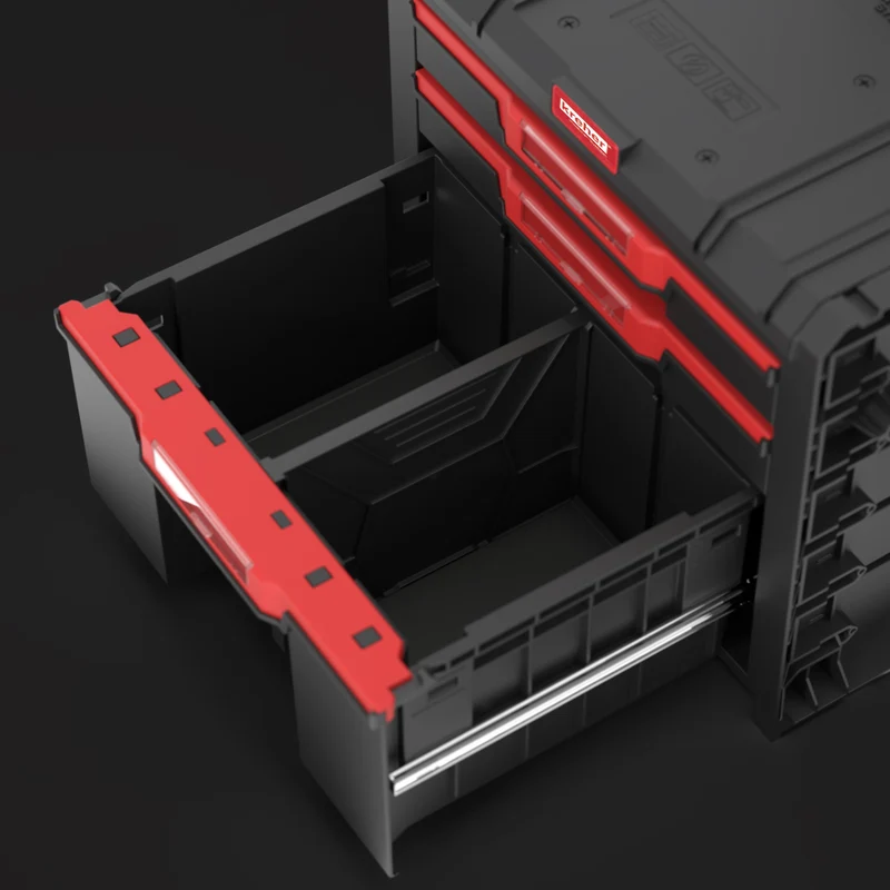 Q-BRICK PRO - Mobiler Werkstattwagen: 3er Set V17