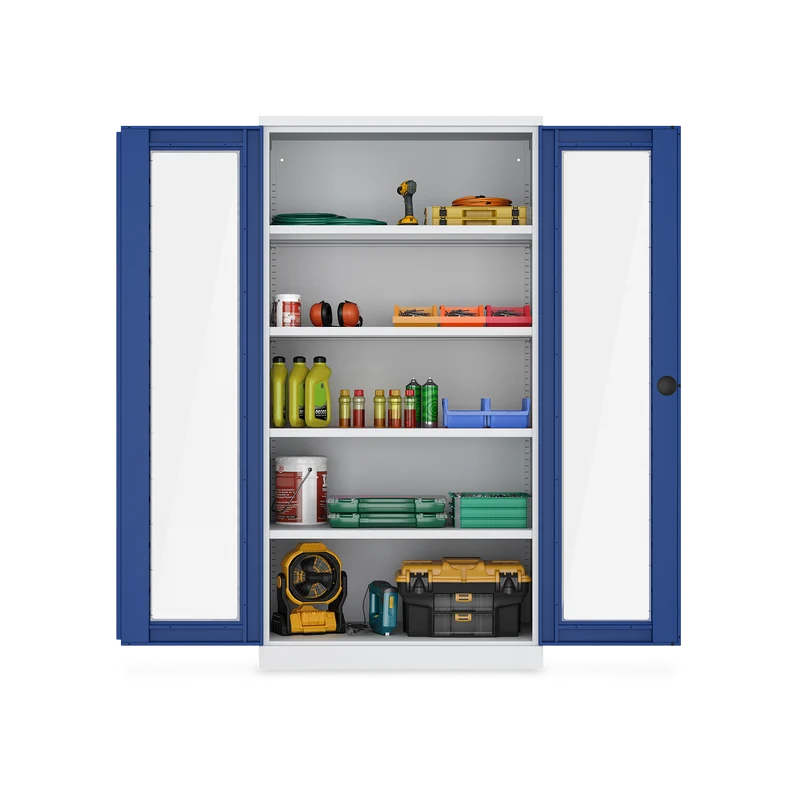 Schwerlastschrank (150 kg) mit Sichtfenster (1000 x 665 x 1945 mm)