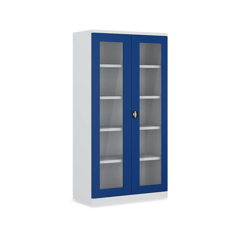 Schwerlastschrank (150 kg) mit Sichtfenster (1000 x 500 x 1945 mm)