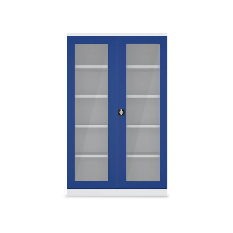 Schwerlastschrank (150 kg) mit Sichtfenster (1200 x 665 x 1945 mm)