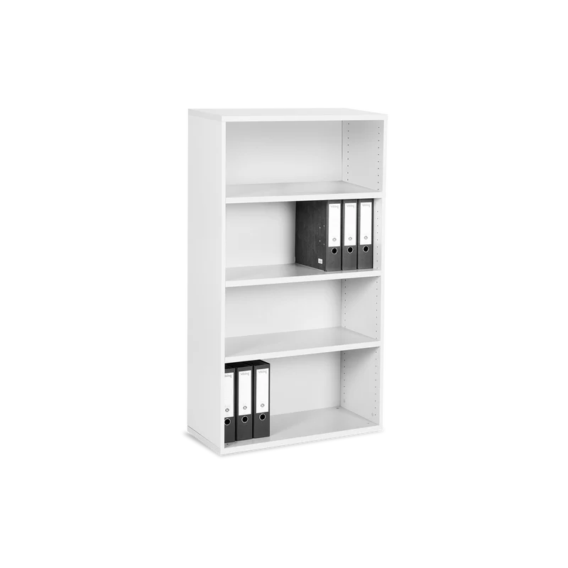 Aktenregal aus Holz – 800 x 375 x 1445 (4 OH) – Weiß