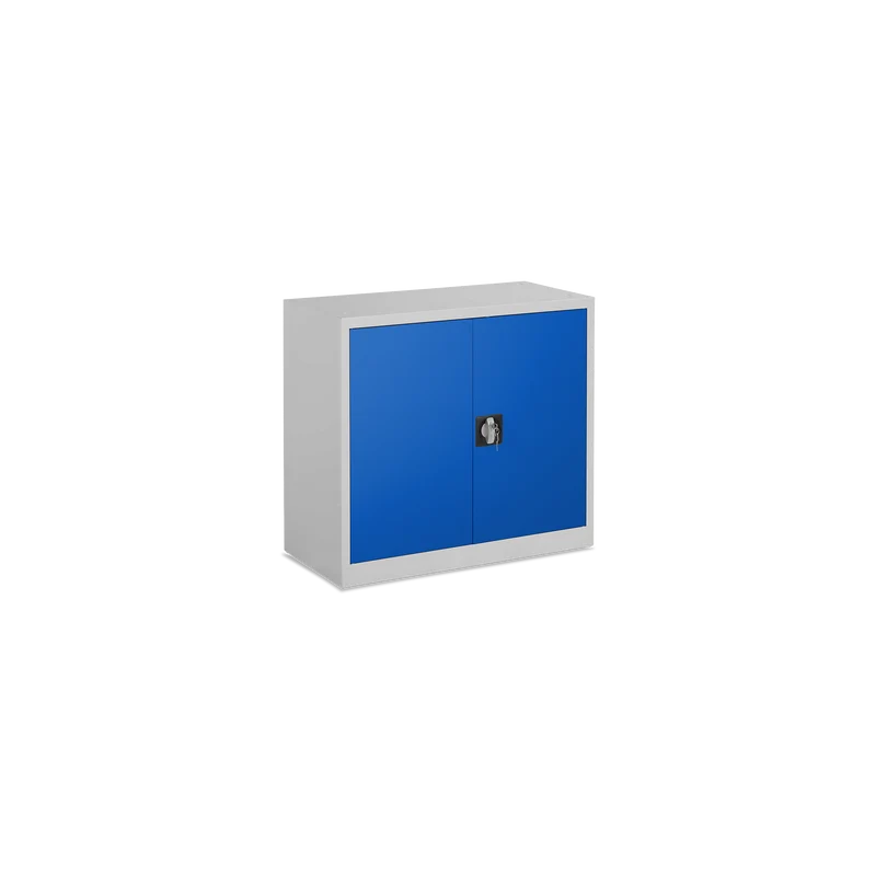 Aktenschrank aus Stahl – 800 x 380 (1,5 OH) – Korpus in Lichtgrau