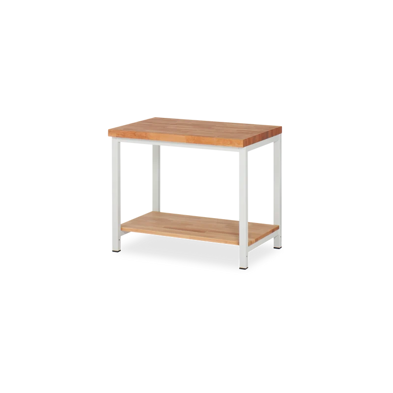 Profi-Werkbank mit Holz-Ablageboden