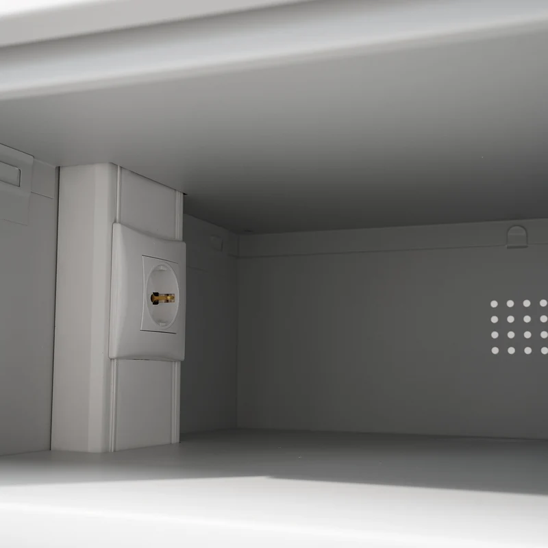 Laptopschrank mit 10 Fächern & Steckdosen