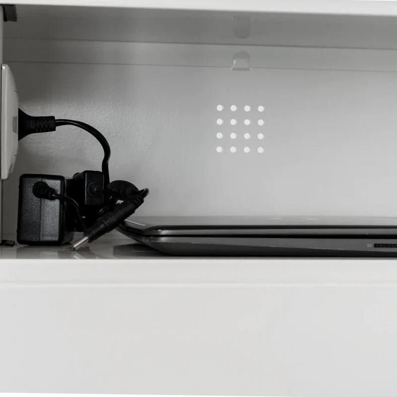 Laptopschrank mit 10 Fächern & Steckdosen