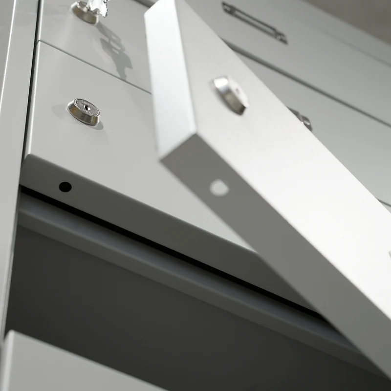 Laptopschrank mit 10 Fächern & Steckdosen