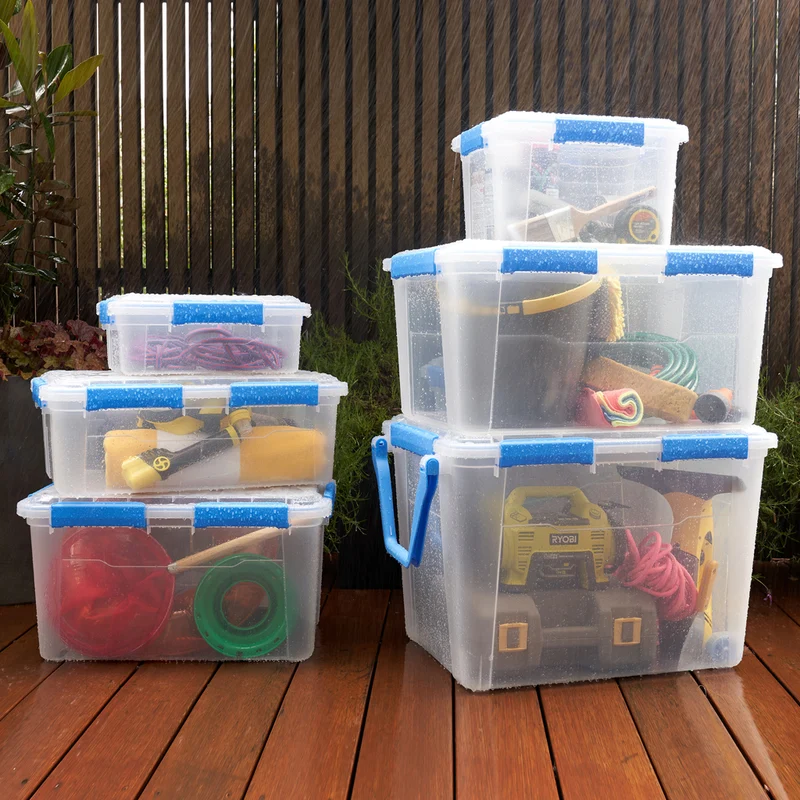 Set-Angebot: Wasserdichte Box (IP67) mit Deckel in verschiedenen Größen (Set wählbar)