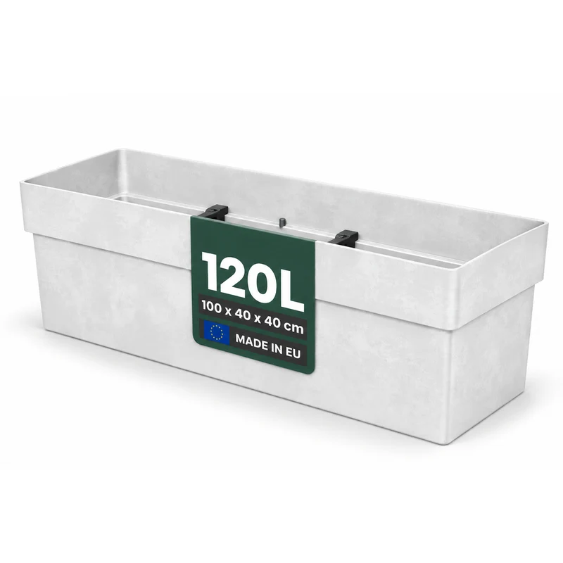 Rollbarer XXL Pflanzkasten 'LIKE' 100 cm, rechteckig (Set/Farbe wählbar)