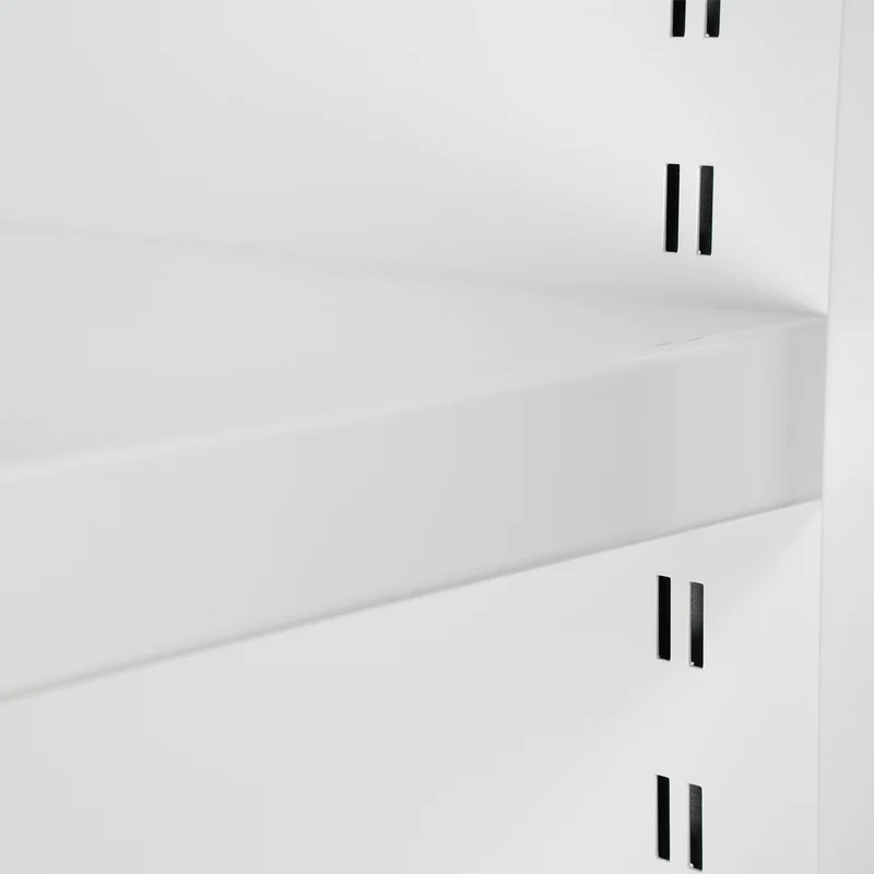 Akustik Schiebetürenschrank | 1600 x 500 x 1600 (4 OH) – Reinweiß