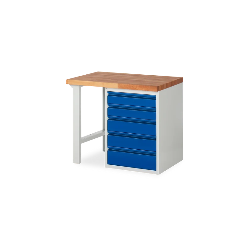 Profi-Werkbank mit 5x Schubladen