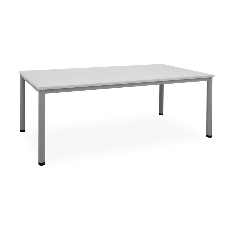 Schreib- & Besprechungstisch (diverse Maße) – G: Weißaluminium