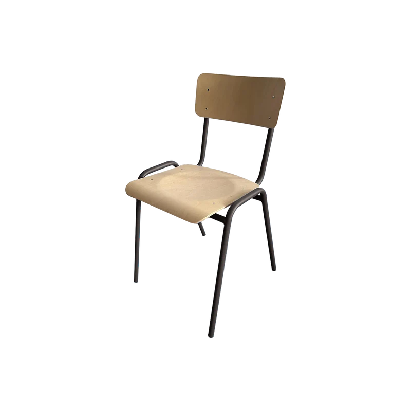 Holz-Stapelstuhl mit normaler Sitzfläche (370 mm)