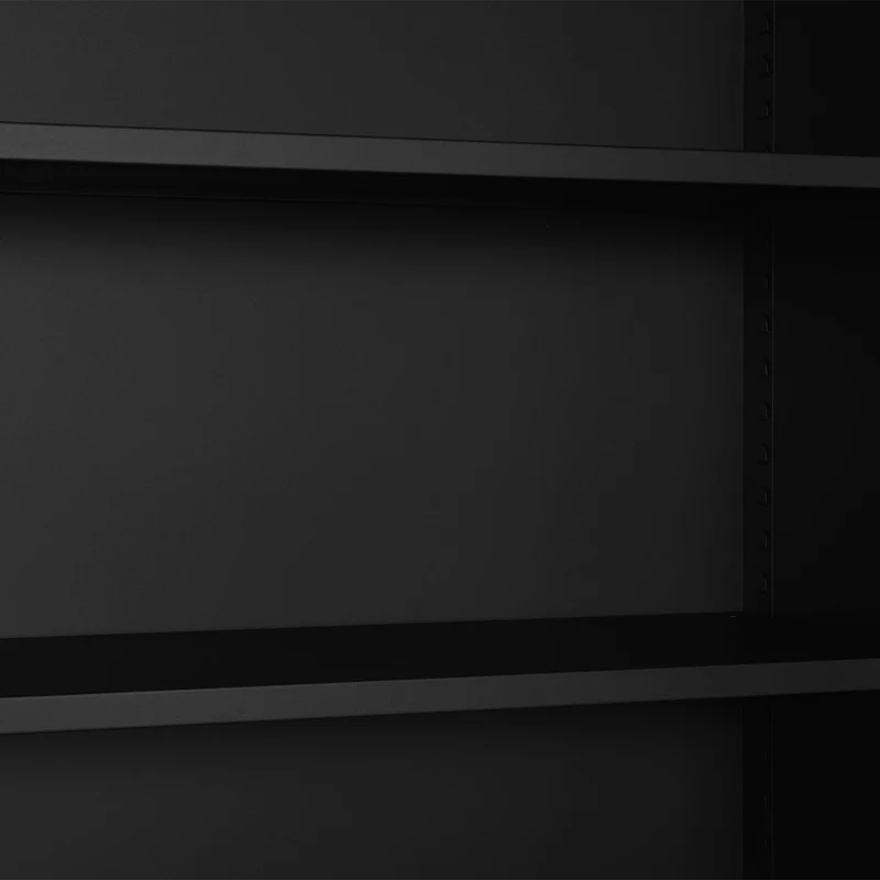 Aktenschrank aus Stahl – 800 x 380 (4,5 OH) – Korpus in Tiefschwarz