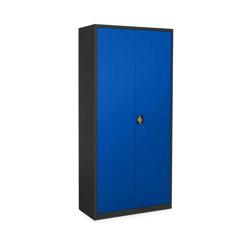 Aktenschrank SET- 2 in 1 – Tiefschwarz / Enzianblau