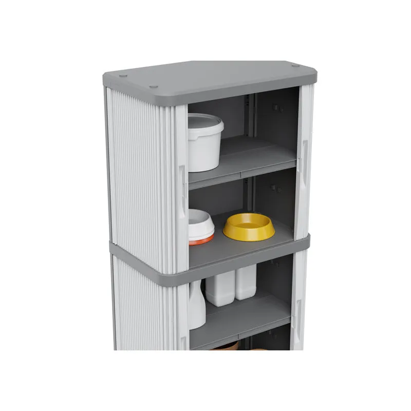 Rolladenschrank "Rolling Space" in Grau (Modelle wählbar)