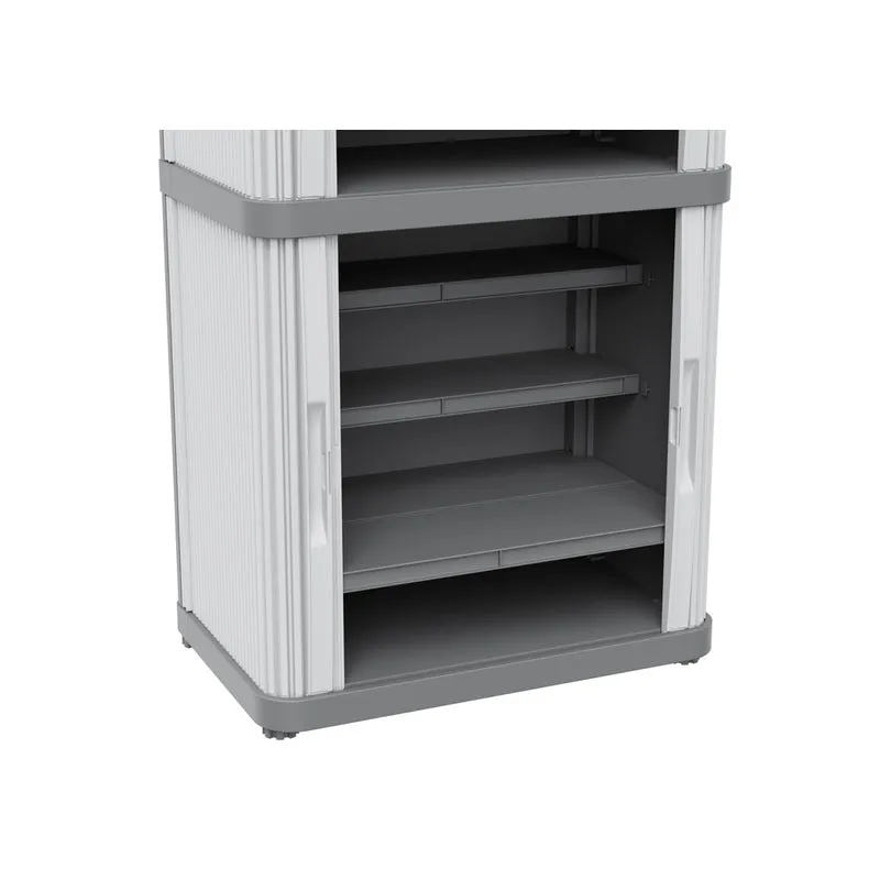 Rolladenschrank "Rolling Space" in Grau (Modelle wählbar)