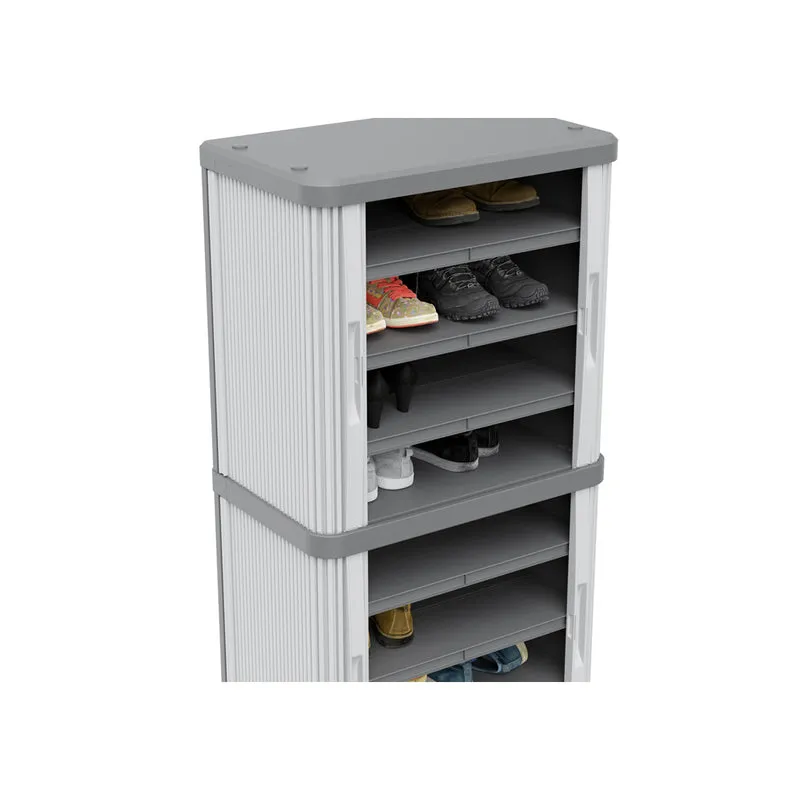 Rolladenschrank "Rolling Space" in Grau (Modelle wählbar)