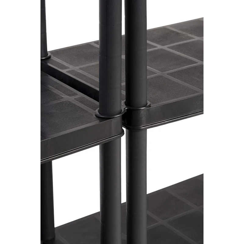 Set: 10 x DELUXE - Schwerlastregal 18 Zoll (Schwarz)