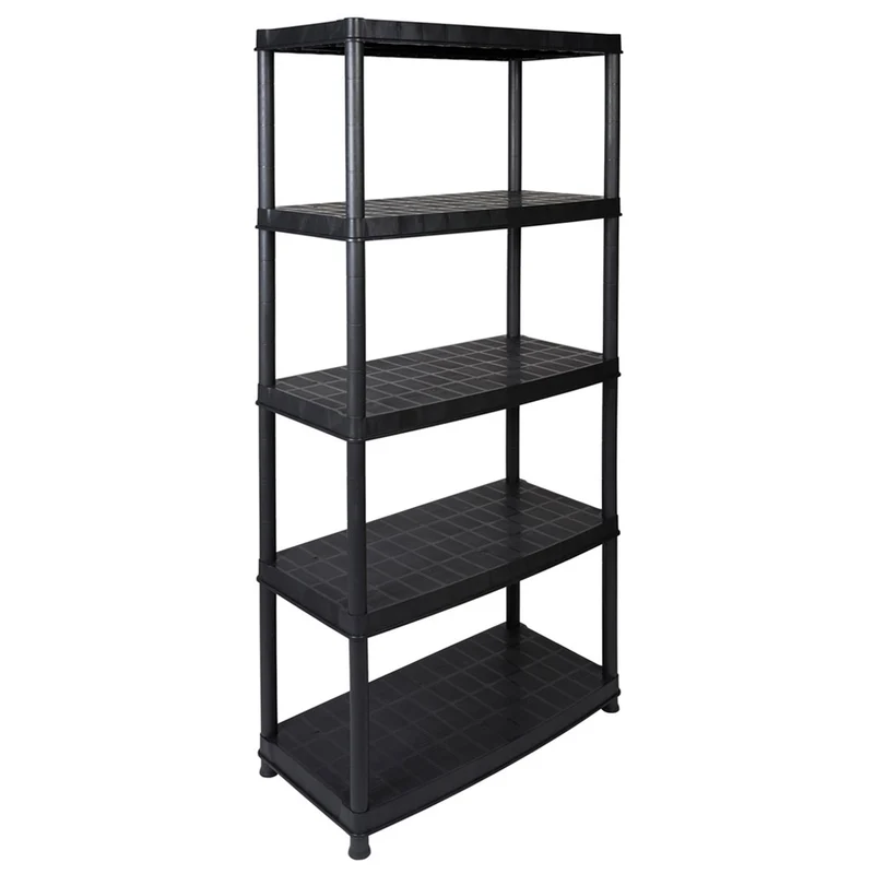 Set: 2 x DELUXE - Schwerlastregal 18 Zoll (Schwarz)