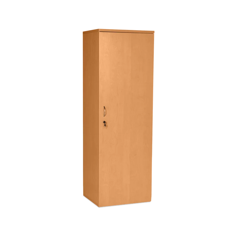 Kleider- & Wäscheschrank (1-Türe) | Komplett Holz (Buche)