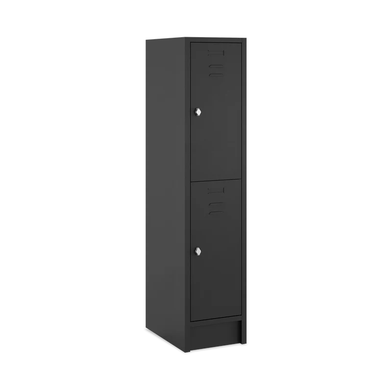 Fächerschrank (1 Abteil je 2 Fächer) 400 mm Abteilbreite | Dark-Line