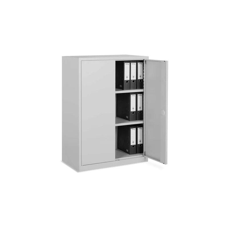 Aktenschrank aus Stahl – 920 x 420 (3 OH) – Korpus in Lichtgrau