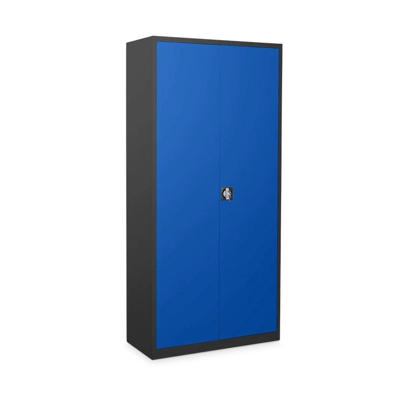 Aktenschrank aus Stahl – 800 x 380 (4,5 OH) – Korpus in Tiefschwarz