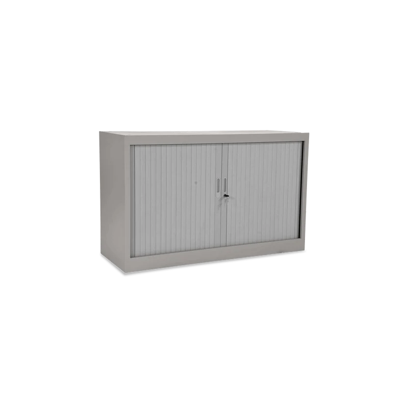 Stahl-Rollladenschrank (1,5 OH) – Korpus in Weißaluminium