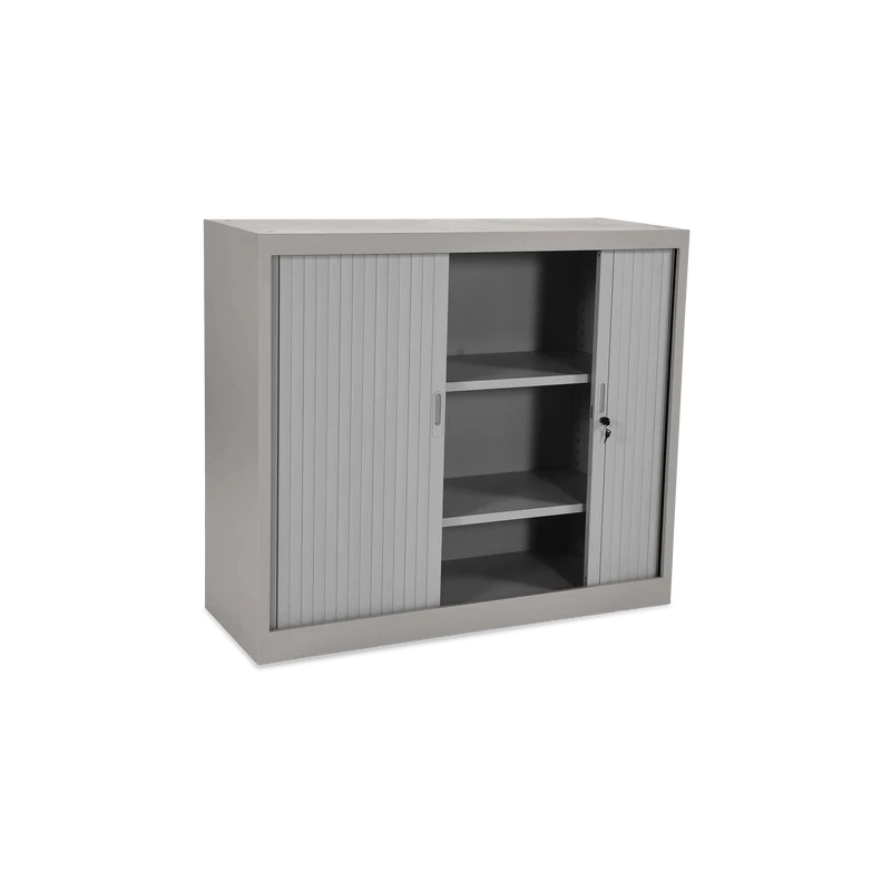 Stahl-Rollladenschrank (2,5 OH) – Korpus in Weißaluminium