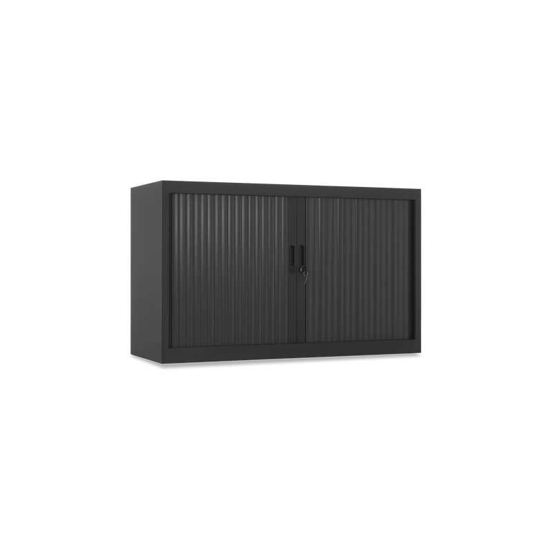 Stahl-Rollladenschrank (1,5 OH) – Korpus in Tiefschwarz