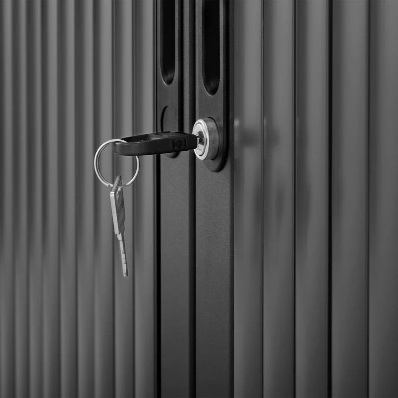 Stahl-Rollladenschrank (2,5 OH) – Korpus in Tiefschwarz