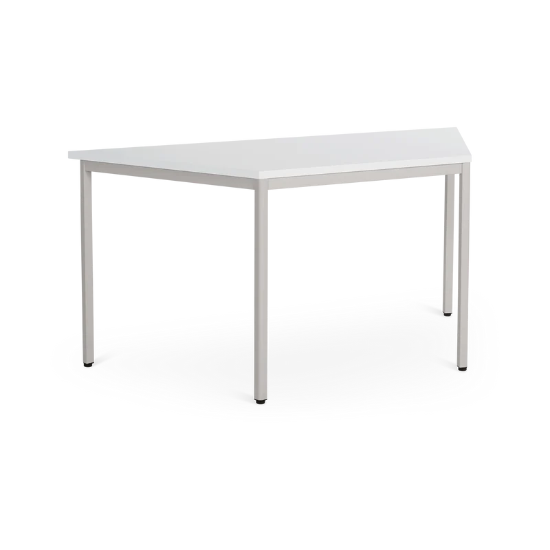 Mehrzwecktisch Trapez – Gestell in Weißaluminium