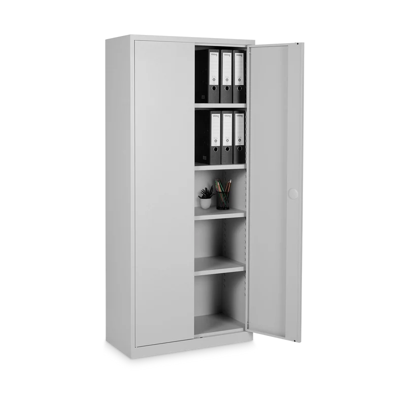 Aktenschrank aus Stahl – 800 x 380 (4,5 OH) – Korpus in Lichtgrau
