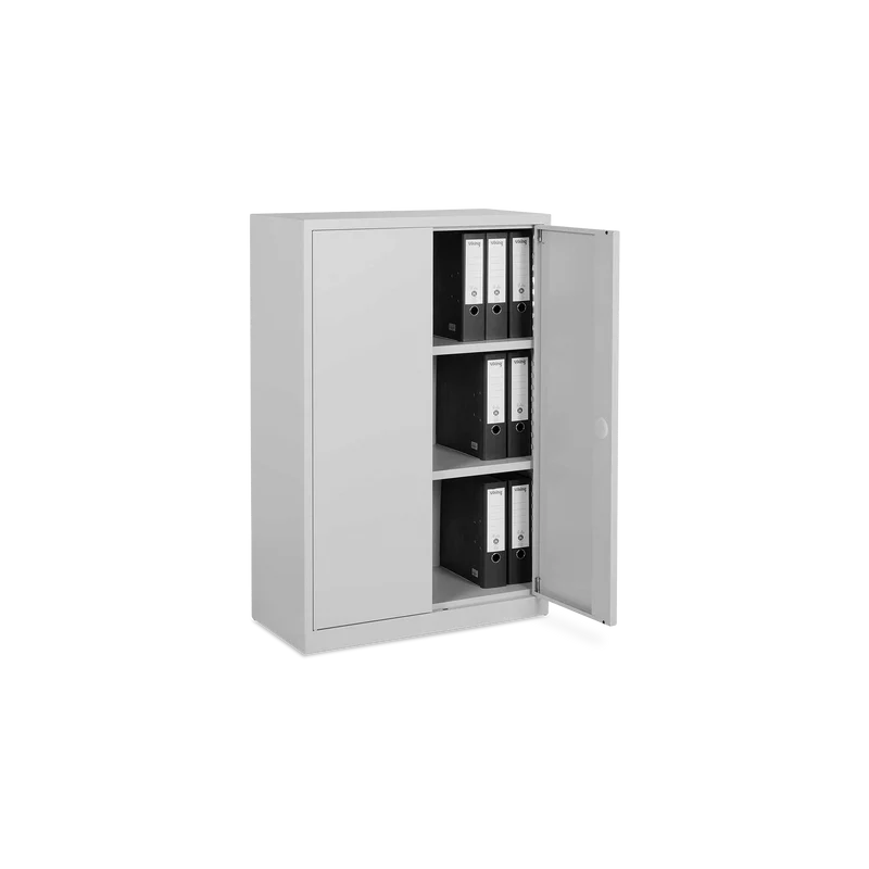 Aktenschrank aus Stahl – 800 x 380 (3 OH) – Korpus in Lichtgrau