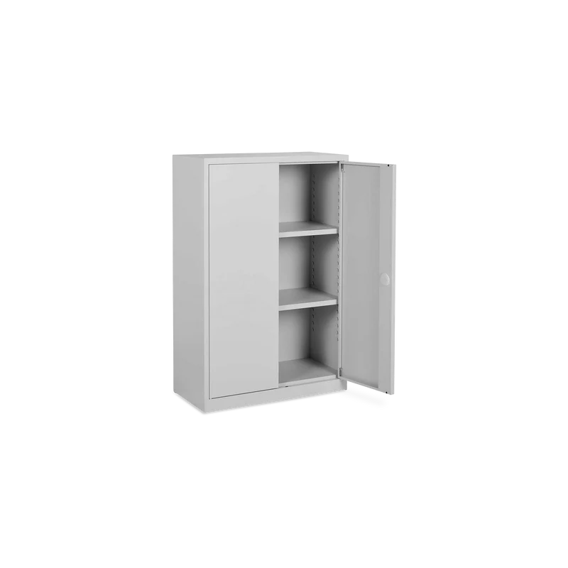 Aktenschrank aus Stahl – 800 x 380 (2,5 OH) – Korpus in Lichtgrau