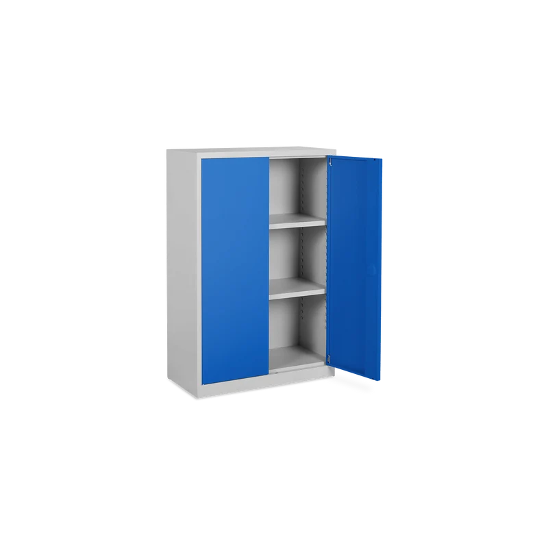 Aktenschrank aus Stahl – 800 x 380 (2,5 OH) – Korpus in Lichtgrau