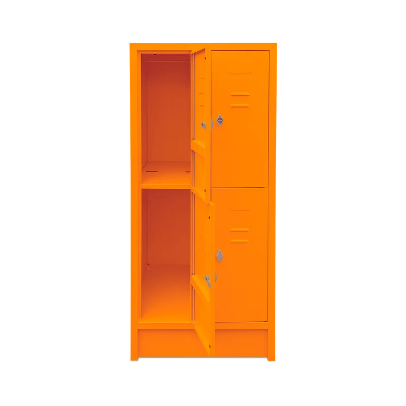 Kindergarten-Fächerspinde (2-Abteile je 2-Fächer) 1400 mm höhe