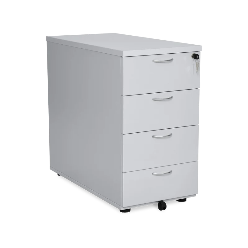 Standcontainer aus Holz mit Schubladen